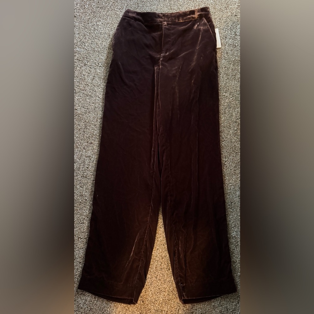 a new day Women's Brown Velvet Trousers